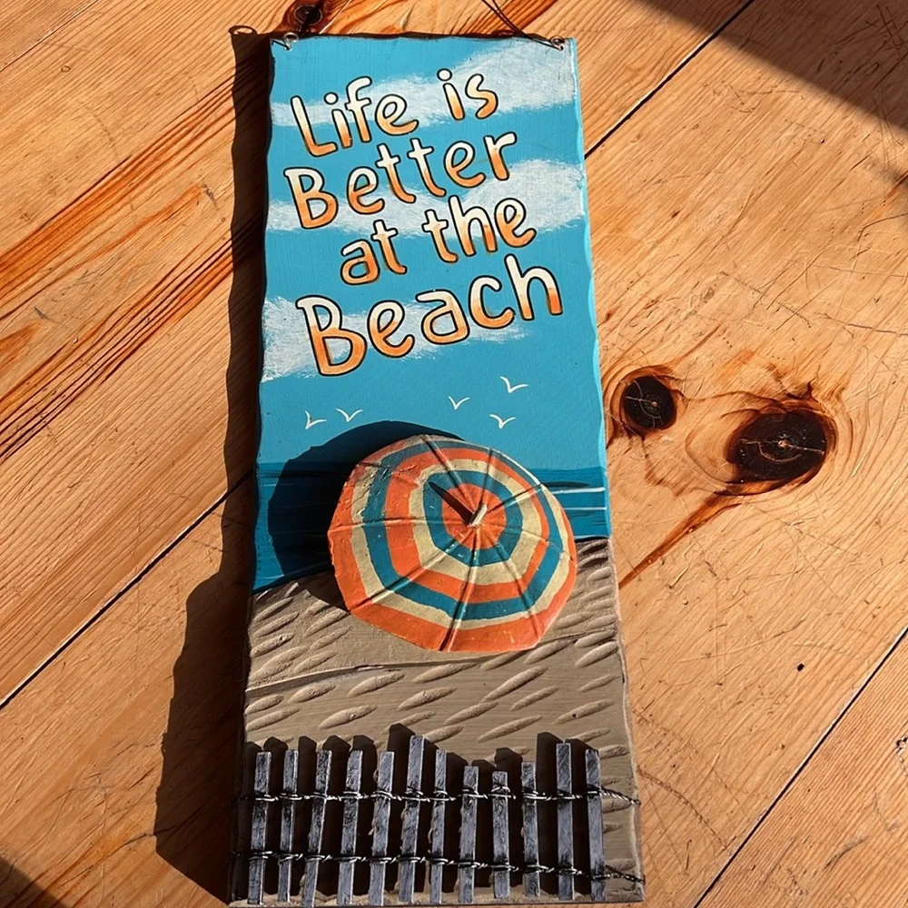 Distressed “Life is Better at the Beach” 3D Wall Art with Metal Hanger - Picture 16 of 16